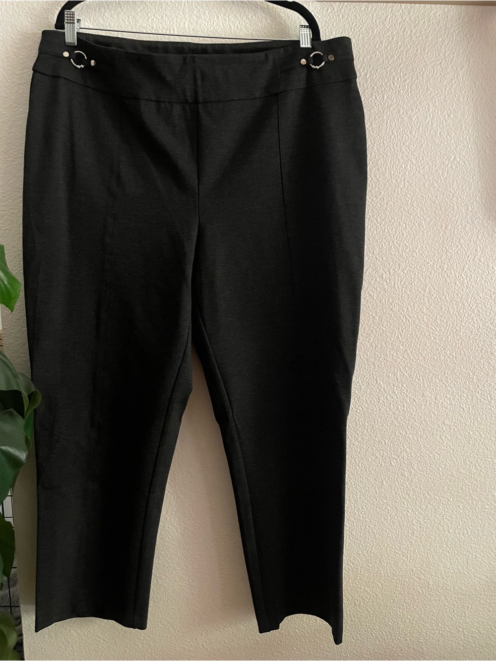 Gray Women's Dress Pants - Classic Pull-On Trousers